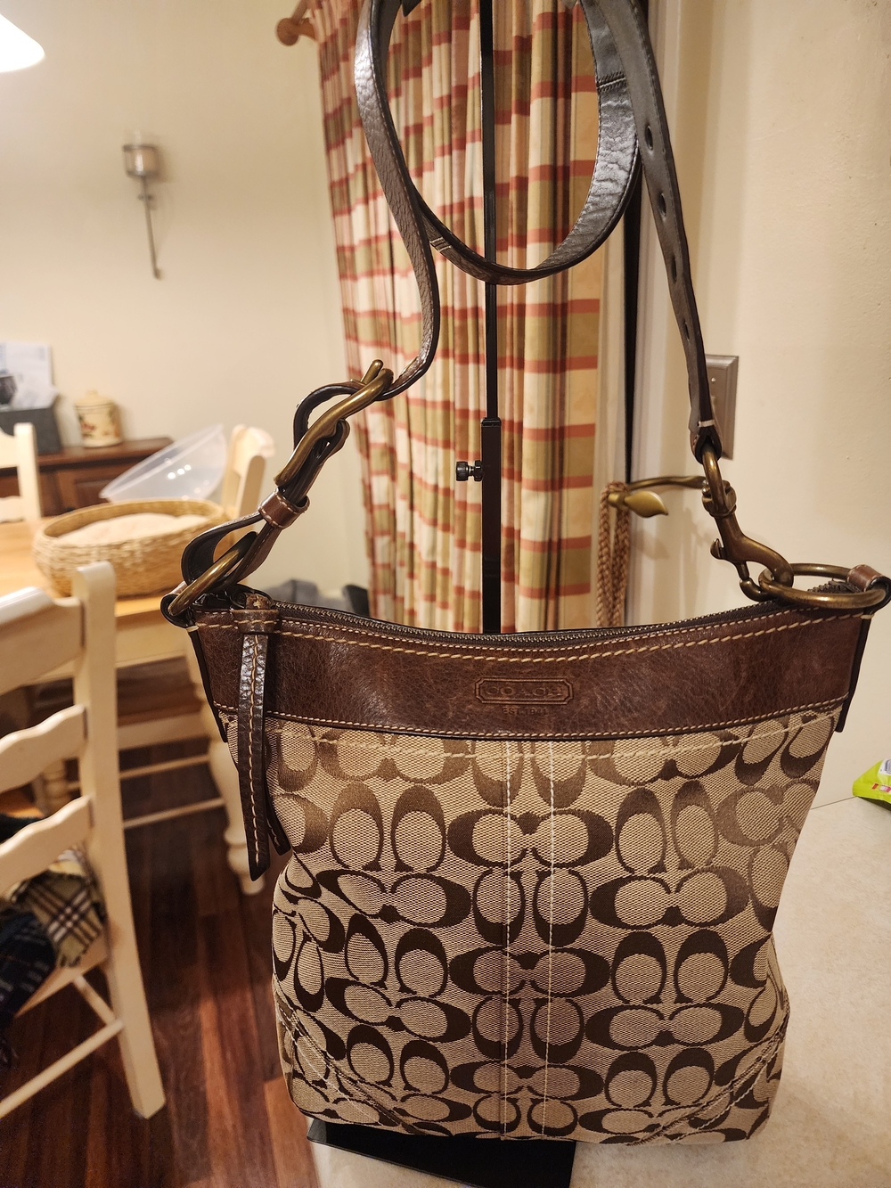vintage 2006 Coach Signature Jacquard shoulder bag